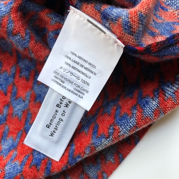 J. Crew Tippi Houndstooth in Red/Blue - Picture 3 of 7